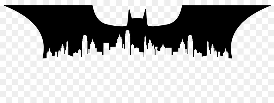 Batman Joker Silhouette Gotham City Skyline - city silhouette png download - 1600*593 - Free Transparent Batman png Download.