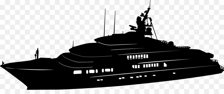 Silhouette Luxury yacht Ship Portable Network Graphics Boat - silhouette png download - 1738*701 - Free Transparent Silhouette png Download.