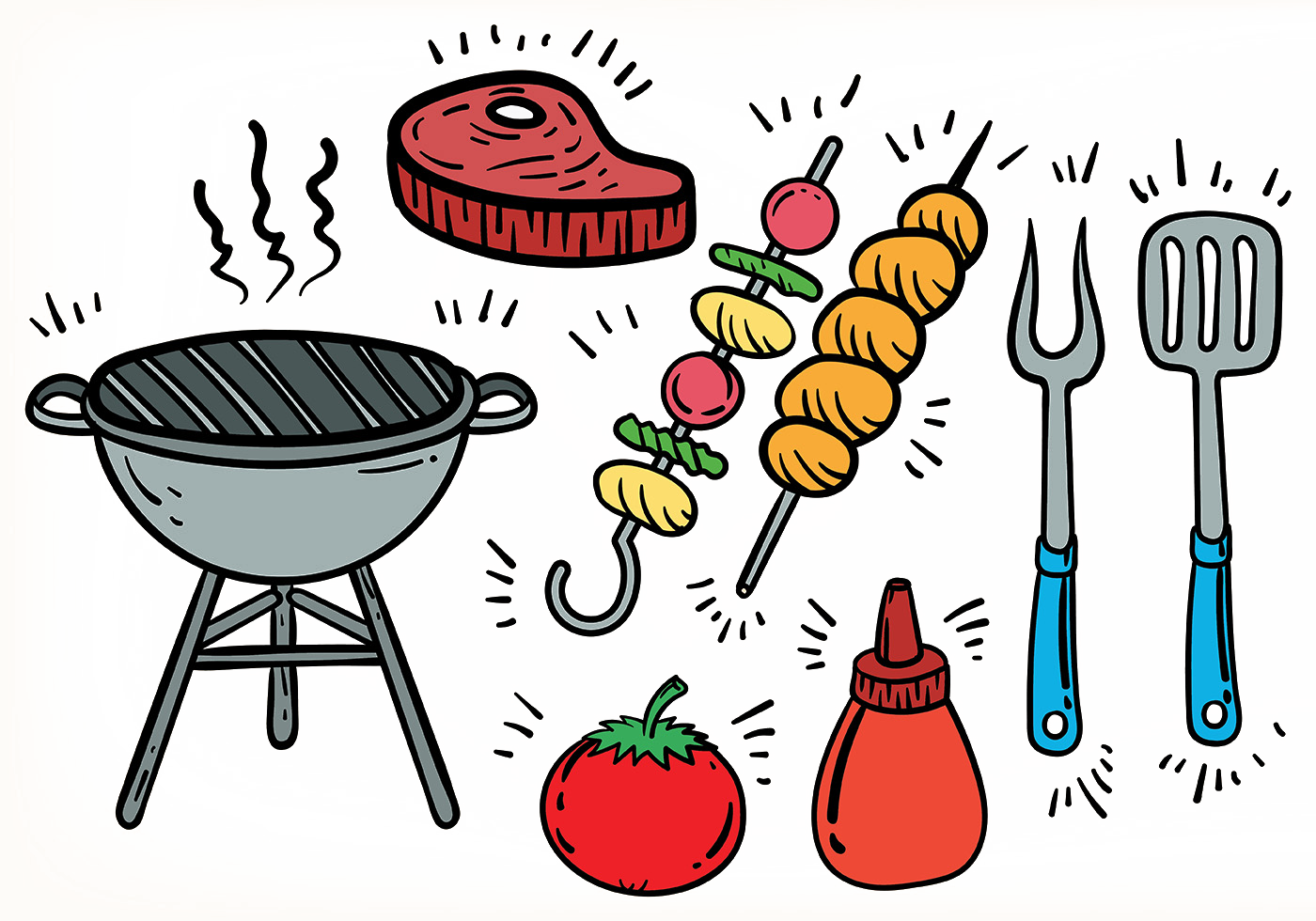 Barbecue Grill Kebab Chuan Grilling Vector Barbecue Png Download