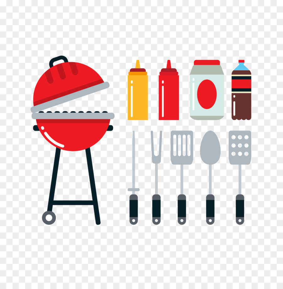 Barbecue Picnic Flat design Icon - Color grill vector png download - 1500*1501 - Free Transparent Barbecue png Download.