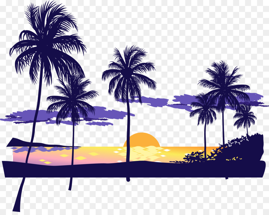 Sunset Beach Icon - Beach sunset dusk png download - 2313*1825 - Free Transparent Sunset png Download.