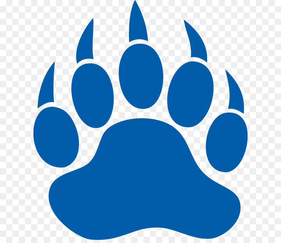 Bear Dog Paw Decal Printing - Blue download 686*770 - Free Transparent Bear png Download. - Clip Art Library