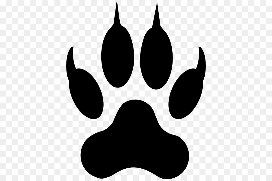 Dog Paw Cat Drawing Clip art - Paw Silhouette png download - 462*594 - Free Transparent Dog png Download.
