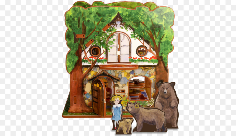 Goldilocks and the Three Bears Toy Dollhouse Short story - bear png download - 520*520 - Free Transparent Goldilocks And The Three Bears png Download.