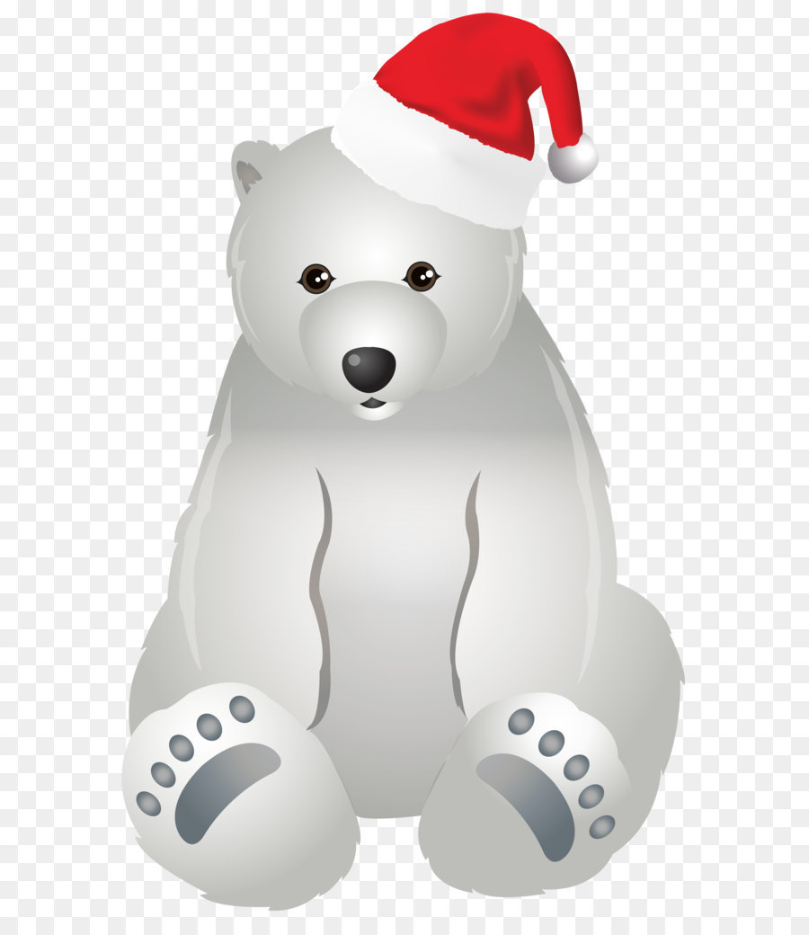 The Polar Bear Christmas Clip art - Christmas Polar Bear Transparent Clip Art Image png download - 3801*6000 - Free Transparent  png Download.