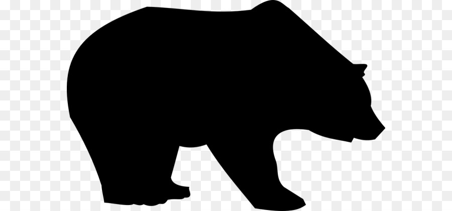 American black bear Clip art Silhouette Vector graphics -  png download - 634*420 - Free Transparent American Black Bear png Download.