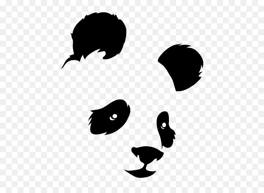 Giant panda Bear Silhouette Wall decal Sticker - bear png download - 650*650 - Free Transparent Giant Panda png Download.