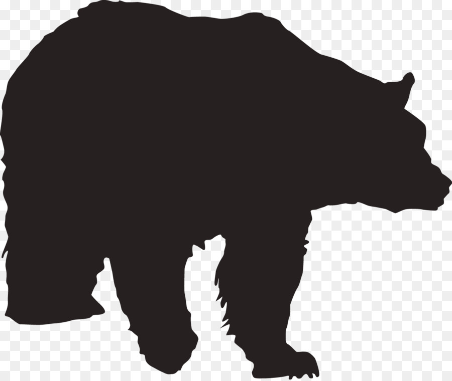 Polar bear Brown bear - miners silhouette png download - 1359*1143 - Free Transparent Polar Bear png Download.