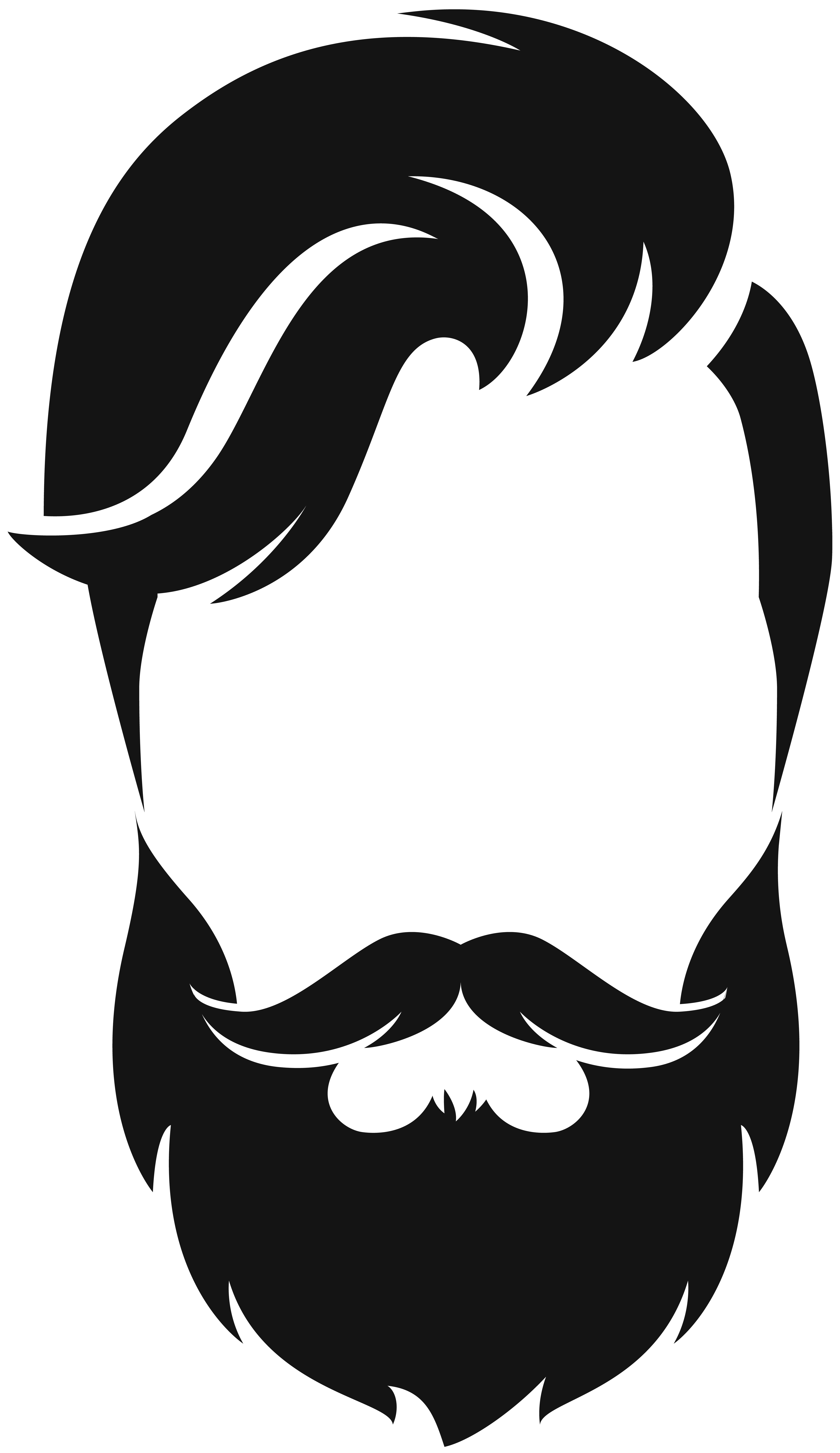 Silhouette Beard Moustache Clip art - hair style png download - 4626*8000 -  Free Transparent Silhouette png Download. - Clip Art Library