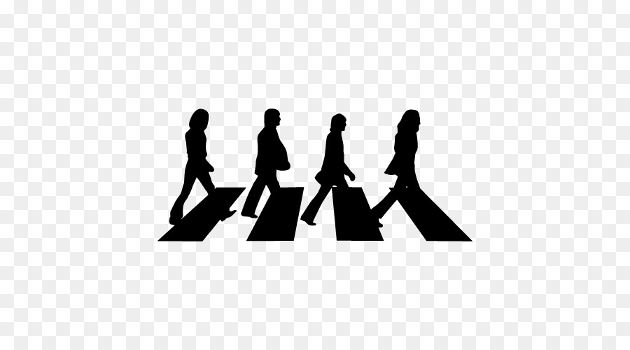 The Beatles - Abbey Road* The Beatles - Abbey Road* Silhouette Drawing - Silhouette png download - 500*500 - Free Transparent  png Download.