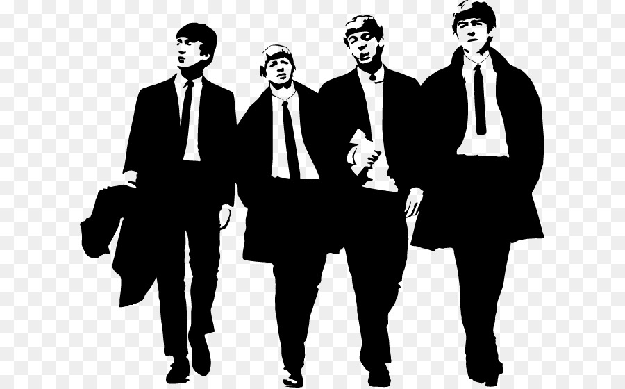 The Beatles Abbey Road Silhouette Clip art - Business Man Silhouette png download - 669*558 - Free Transparent Beatles png Download.