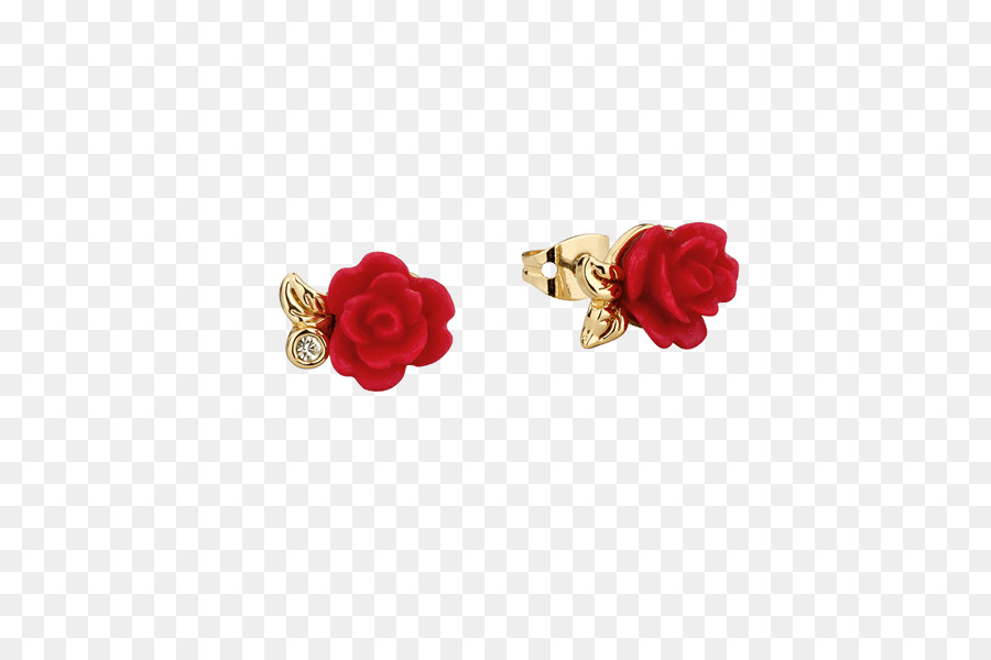 Earring Rose Jewellery The Walt Disney Company Fashion - beauty and the beast png download - 600*600 - Free Transparent Earring png Download.