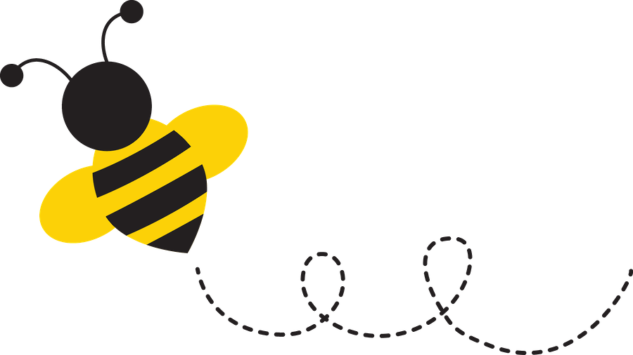 transparent background bee clipart
