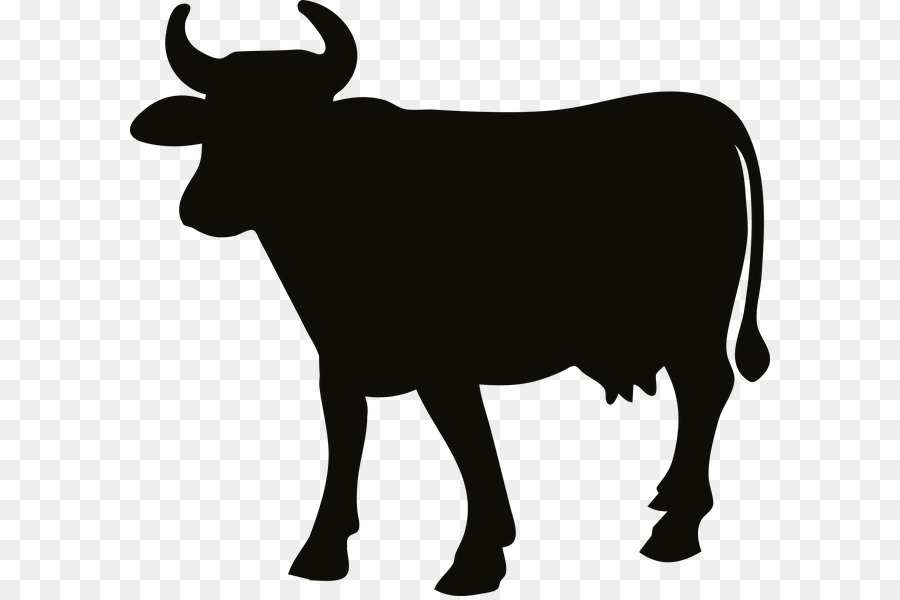 Beef cattle Angus cattle Charolais cattle Ox - Silhouette png download - 640*596 - Free Transparent Beef Cattle png Download.