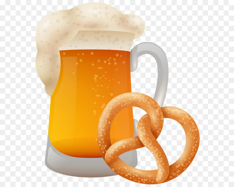 Oktoberfest Beer Clip art - Bretzel with Beer Mug PNG Clip Art png download - 7260*8000 - Free Transparent Beer png Download.