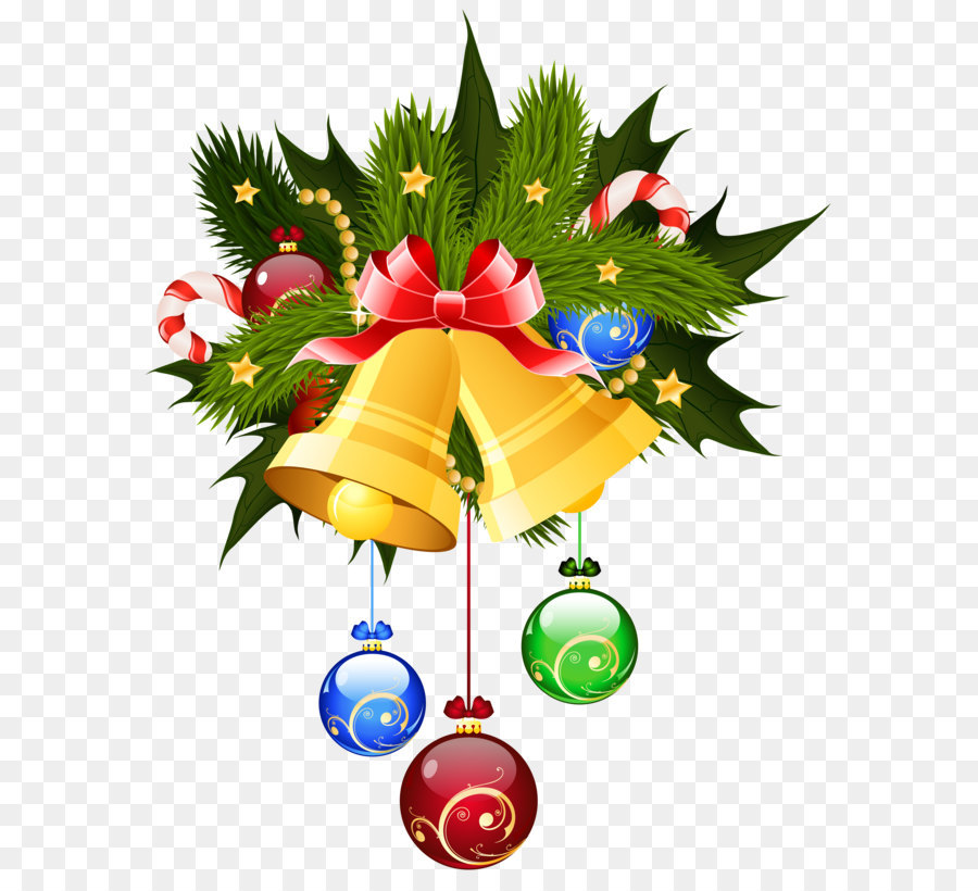 Christmas Jingle bell Clip art - Christmas Bells and Ornaments Transparent PNG Clip Art Image png download - 5906*7417 - Free Transparent Candy Cane png Download.