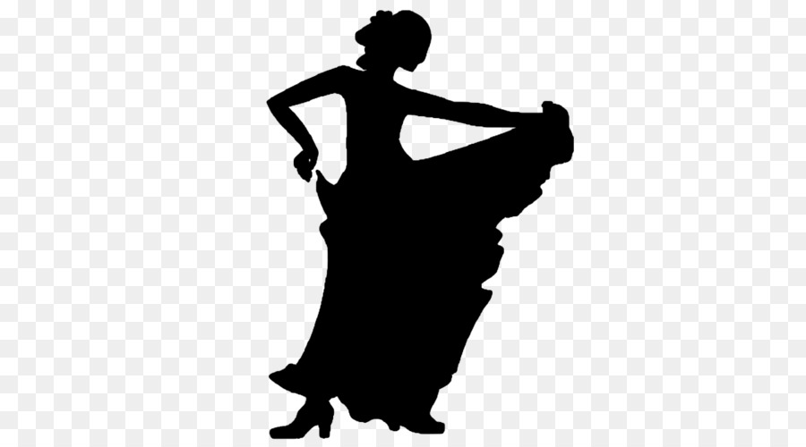 Silhouette Belly dance Flamenco Dancer - Silhouette png download - 500*500 - Free Transparent Silhouette png Download.