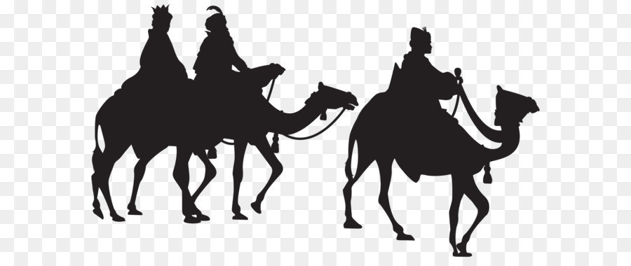 Epiphany Clip art - Three Kings Silhouette PNG Clip Art Image png download - 8000*4617 - Free Transparent Silhouette png Download.