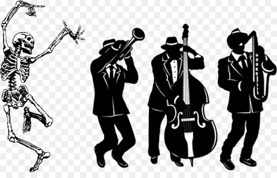Jazz trio Silhouette Musician Clip art - trombone png download - 1345*841 - Free Transparent  png Download.