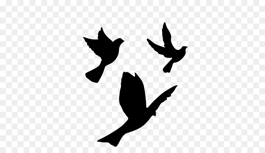 Bird Flight Stencil Silhouette Drawing - Bird png download - 512*512 - Free Transparent Bird png Download.