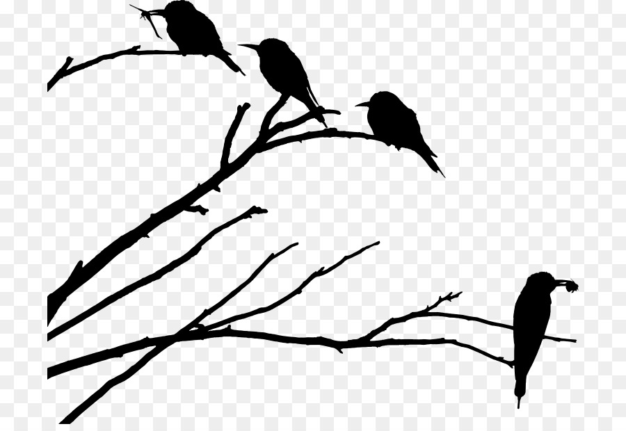 Drawing Father Bird Silhouette - Siluet tree png download - 764*610 - Free Transparent Drawing png Download.