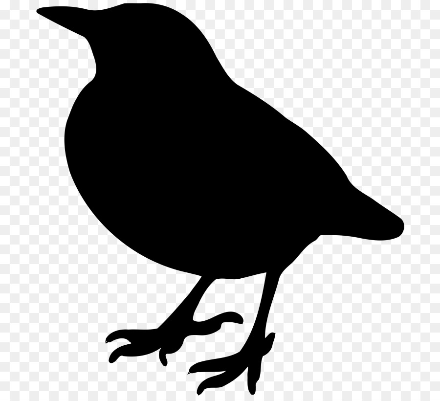 American crow Bird Silhouette Clip art - Bird png download - 768*819 - Free Transparent American Crow png Download.