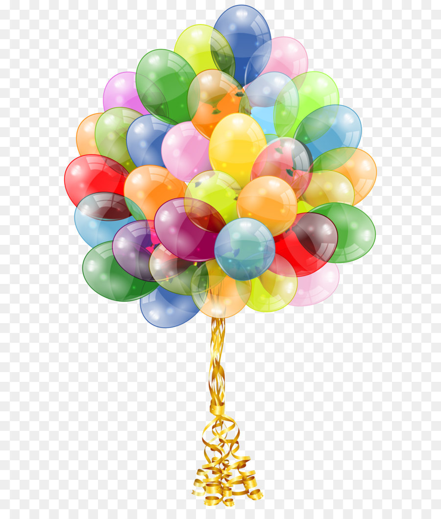 Balloon Birthday cake Party Gift - Transparent Balloons Bunch Clipart Image png download - 3881*6232 - Free Transparent Birthday png Download.