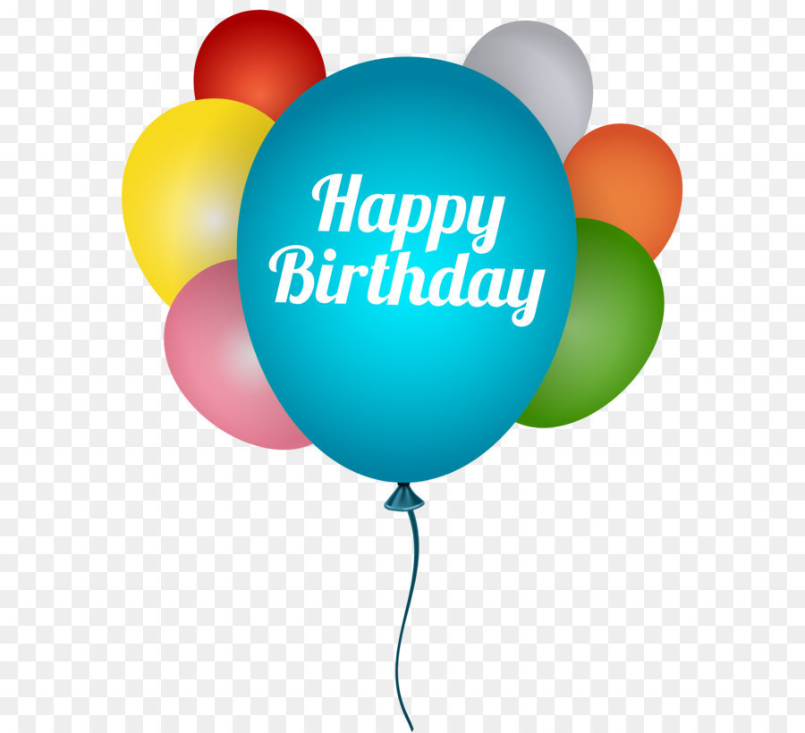 Birthday cake Wish Greeting card New Year - Happy Birthday Balloons Transparent PNG Clip Art Image png download - 3970*5000 - Free Transparent Birthday png Download.