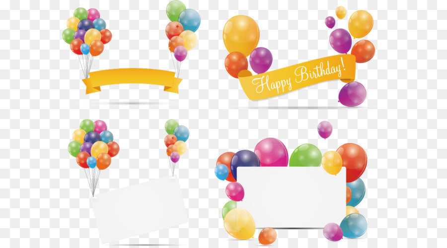 Balloon Birthday Stock illustration - Birthday Banner png download - 768*587 - Free Transparent Balloon png Download.
