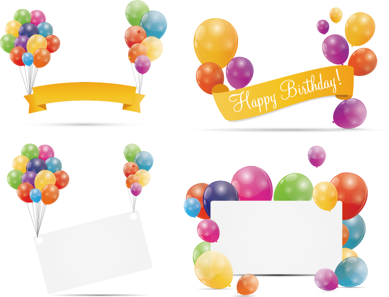 Balloon Birthday Stock illustration - Birthday Banner png download