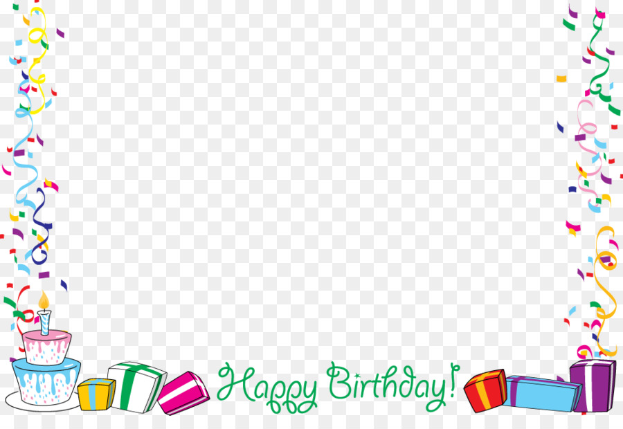 Birthday Greeting & Note Cards Wedding invitation Clip art - Birthday Borders png download - 969*647 - Free Transparent Birthday png Download.