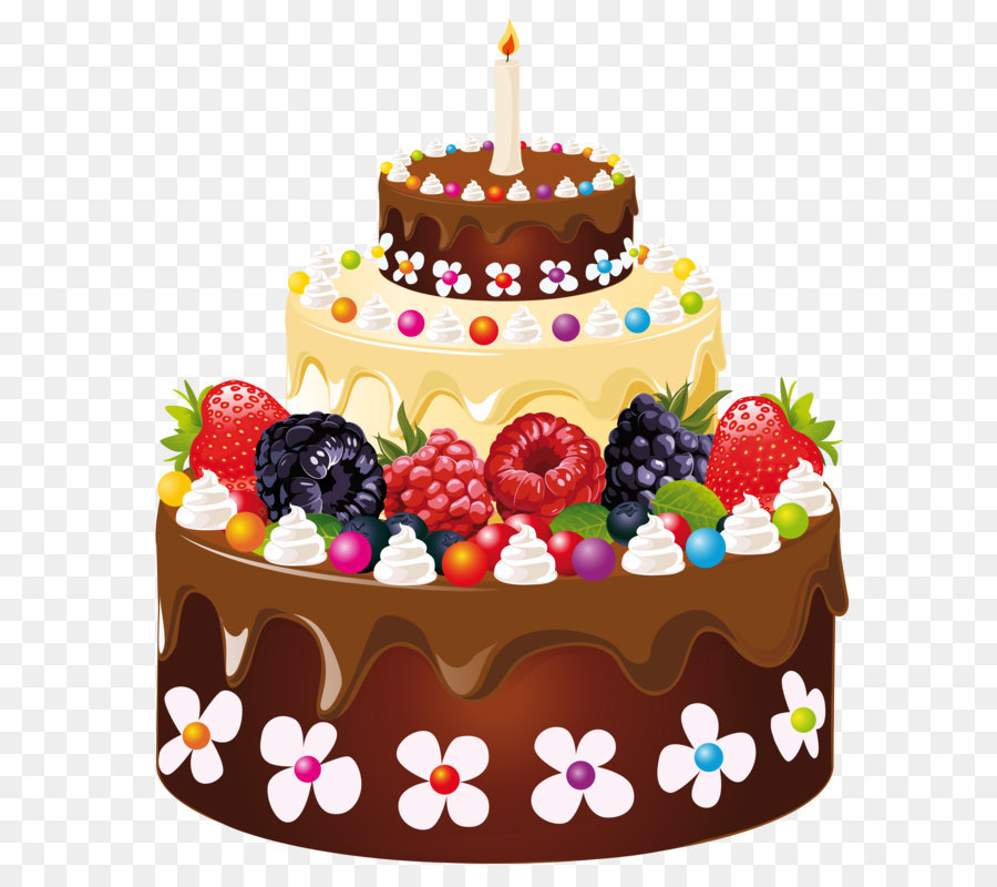 Birthday cake Chocolate cake - Birthday Cake with Candle PNG Clipart Image png download - 4950*6050 - Free Transparent Birthday Cake png Download.