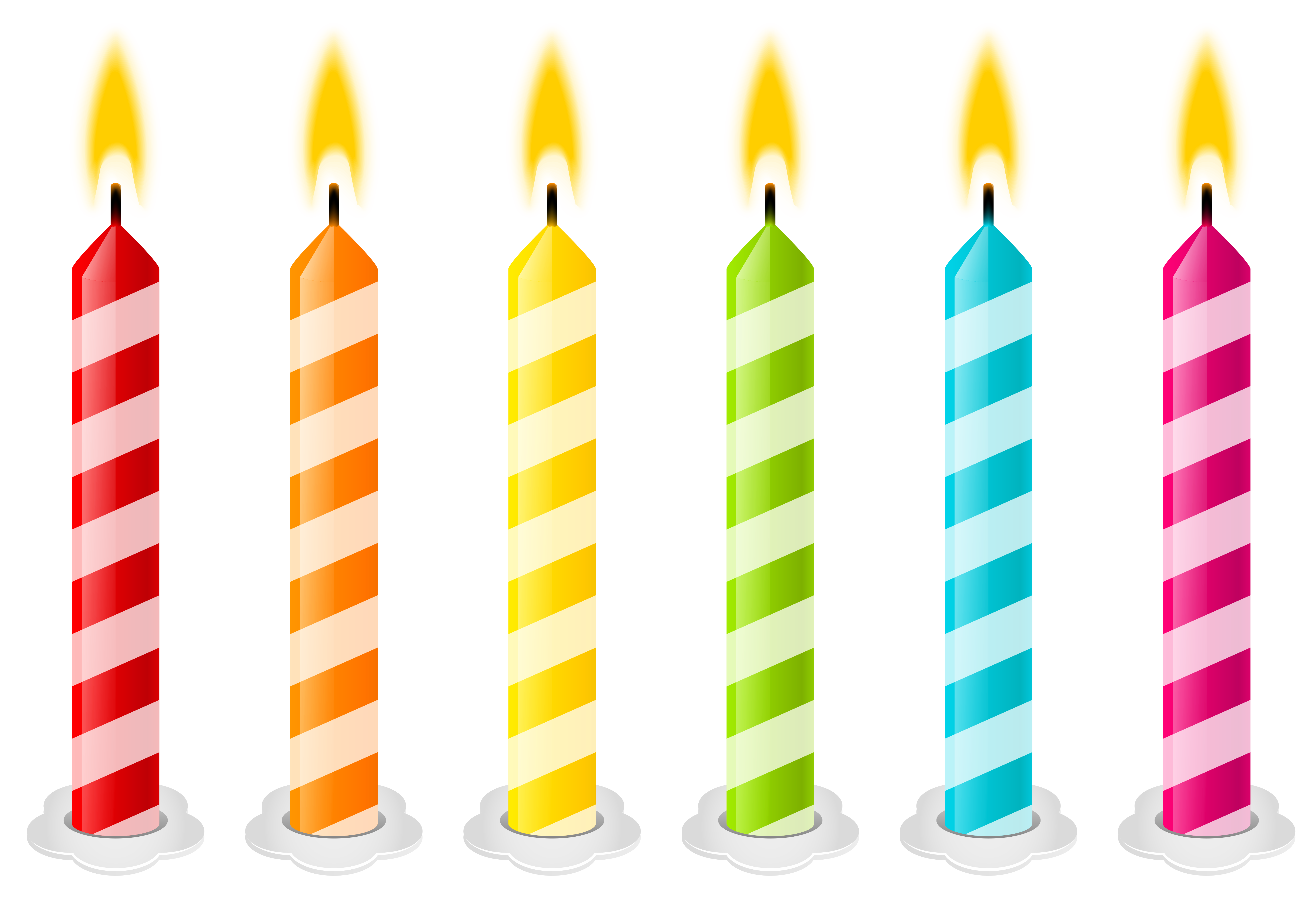 Birthday Cake Candle Clip Art Birthday Candles PNG Vector Clipart