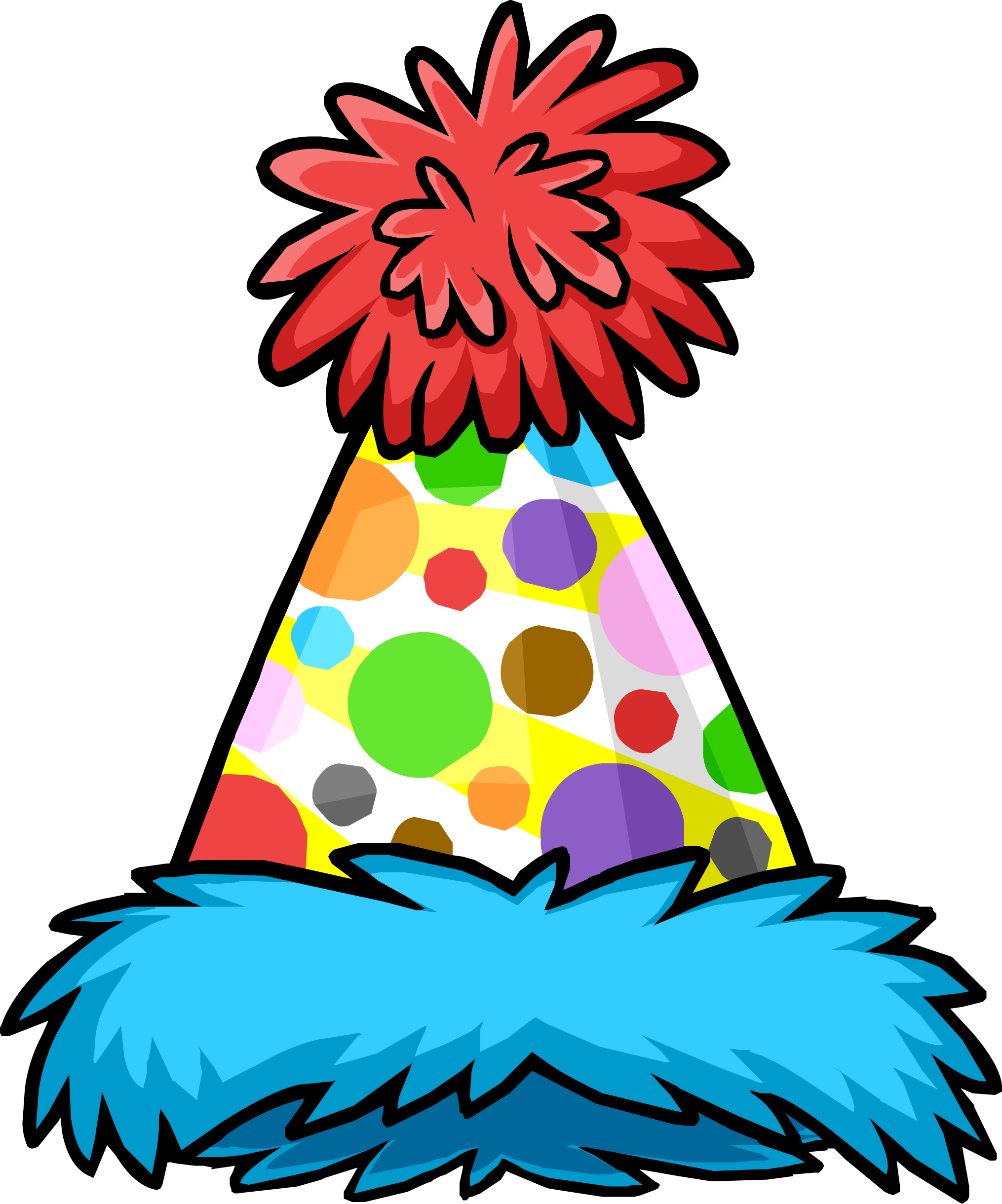 Club Penguin Party hat Clip art - birthday hat png download - 2030*2440