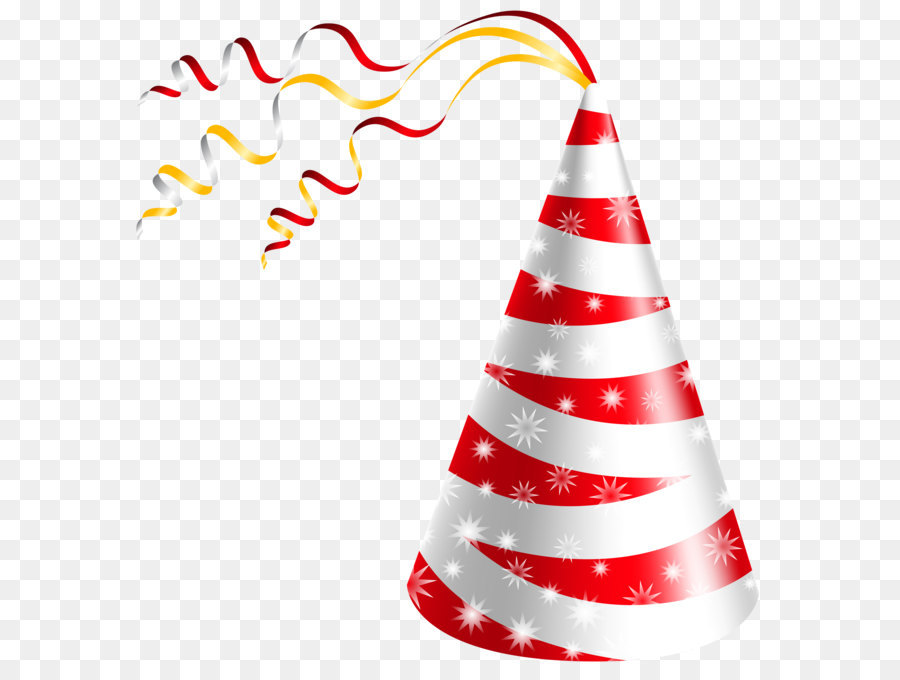 Party hat Birthday Clip art - White and Red Party Hat PNG Clipart Image png download - 3977*4092 - Free Transparent Party Hat png Download.