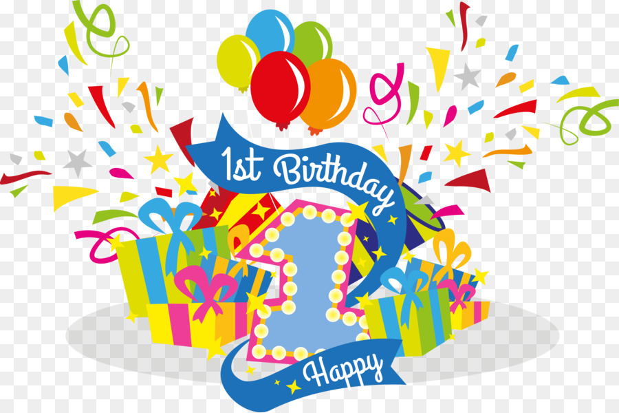 Birthday u5468u5c81 Clip art - Vector celebrate their first birthday png download - 5614*3737 - Free Transparent Birthday png Download.