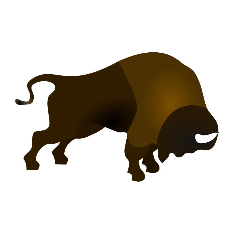 transparent bison clipart
