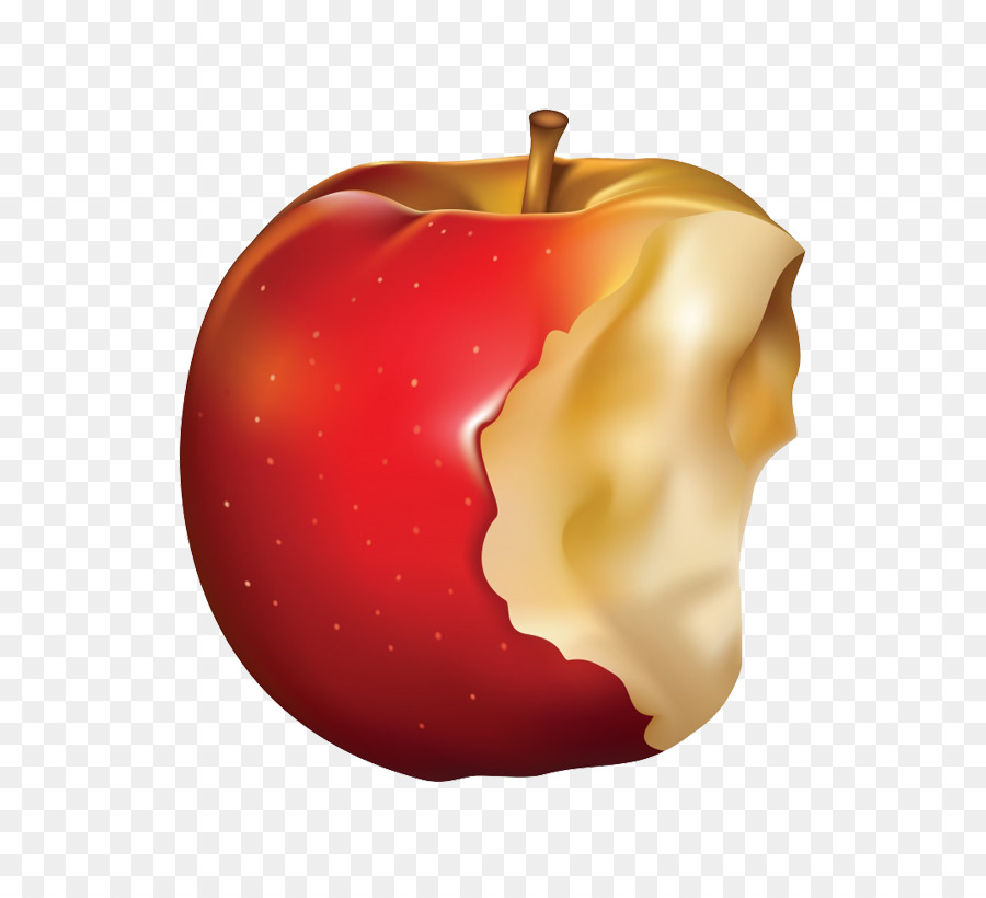 Apple Fruit Clip art - Hand-painted bitten apple png download - 760*815 - Free Transparent Apple png Download.