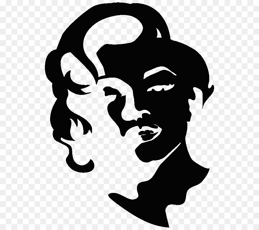 Silhouette Black White Clip art - marilyn monroe decals png download - 800*800 - Free Transparent Silhouette png Download.