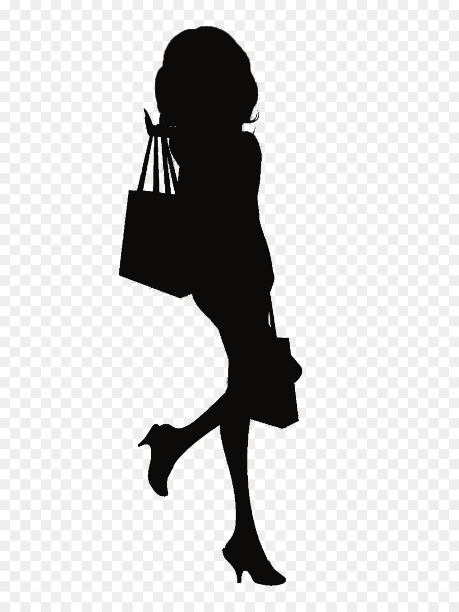 Silhouette Black and white - Long cartoon woman black silhouette png download - 1000*1333 - Free Transparent Silhouette png Download.