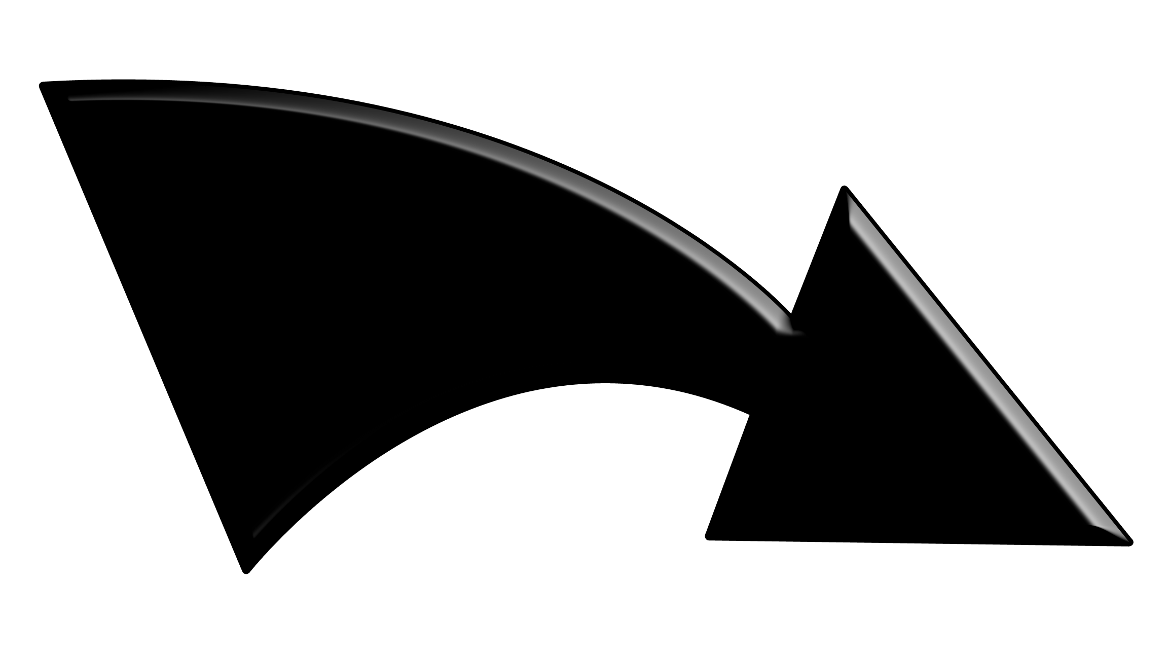 Logo Arrow Royalty-free Clip art - Black Arrow png download - 2304*1296