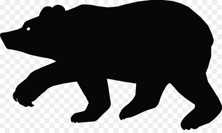 American black bear Silhouette Cartoon Clip art - bear png download - 1150*675 - Free Transparent  png Download.