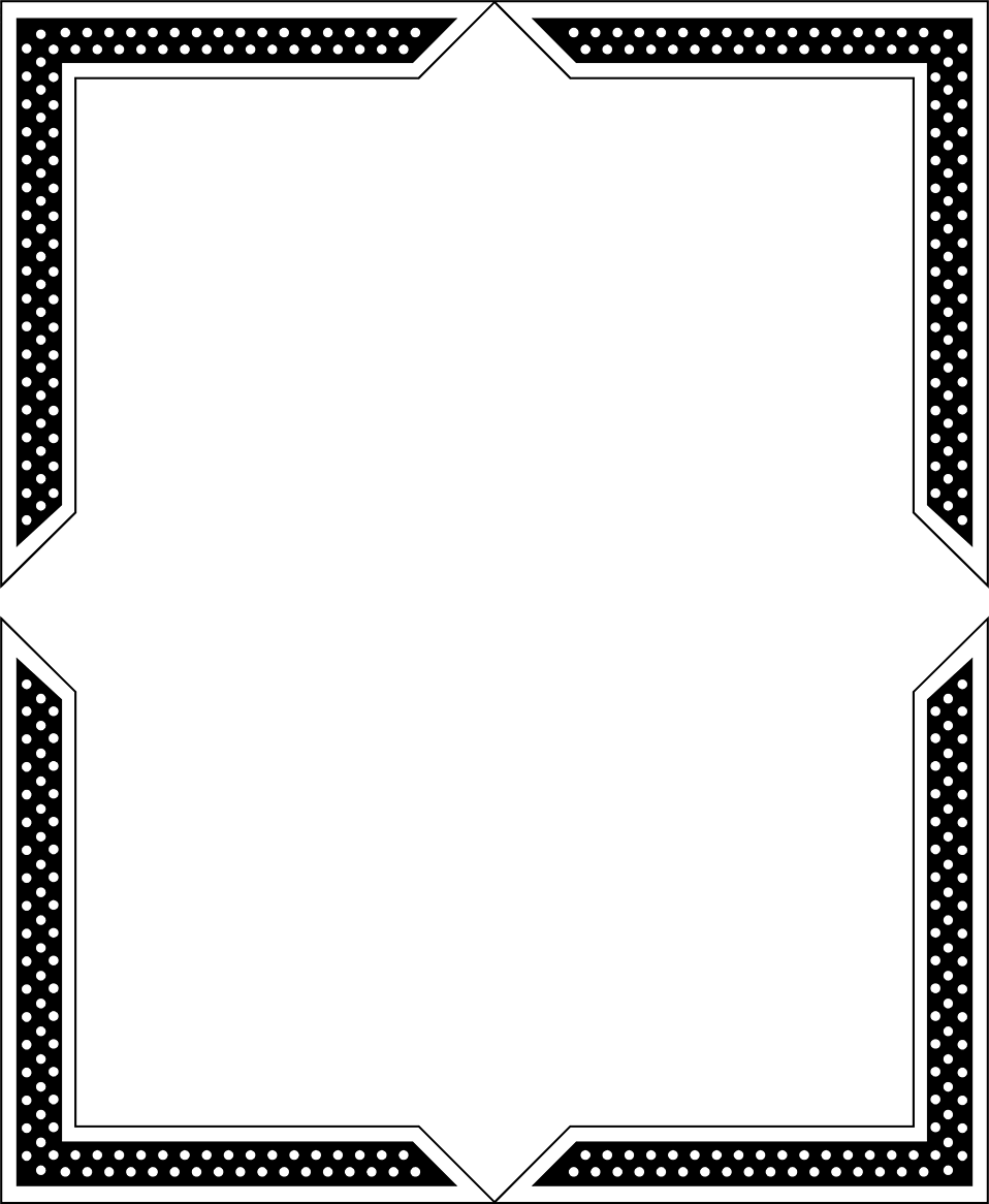 Paper Black and white Picture frame Line Angle - Border Frame png