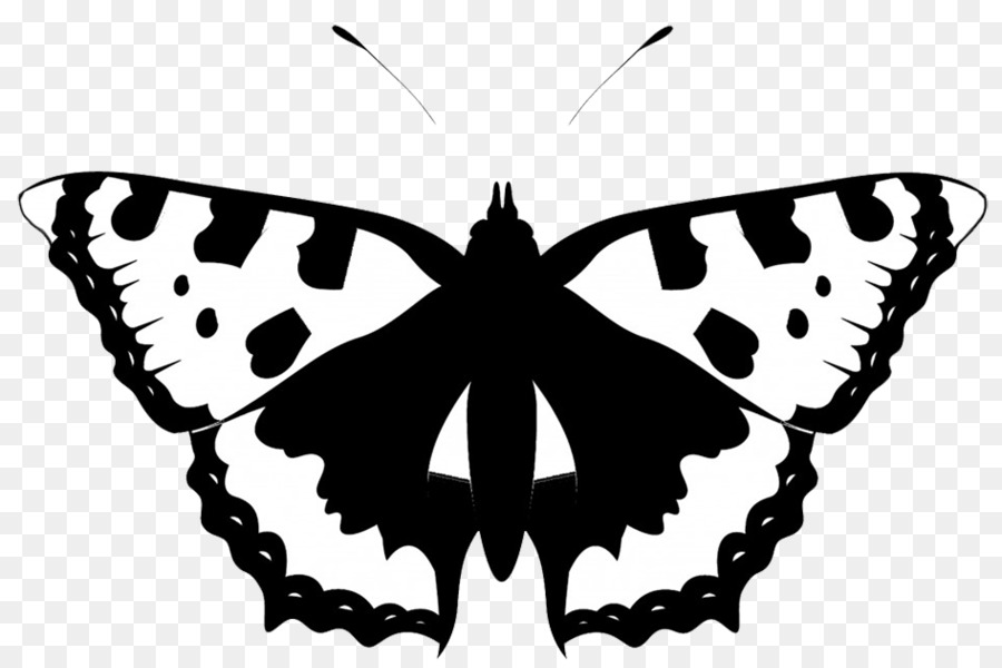 Butterfly Silhouette Black and white Clip art - capricorn png download - 945*623 - Free Transparent Butterfly png Download.
