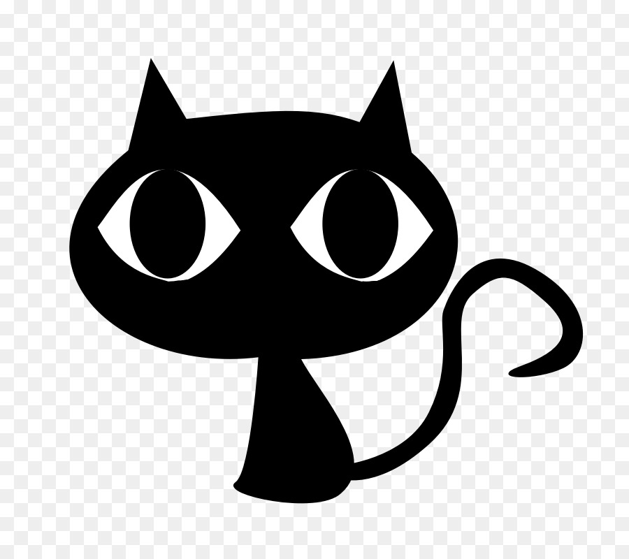 Black cat Kitten Cartoon Clip art - Cartoon Black Cat png download - 800*800 - Free Transparent Cat png Download.