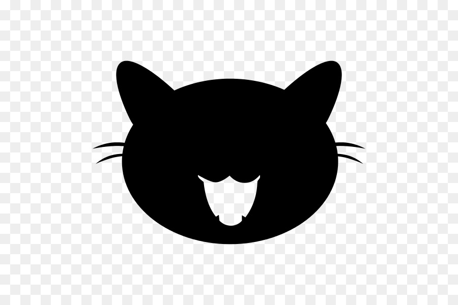 Free Black Cat Face Silhouette, Download Free Black Cat ...