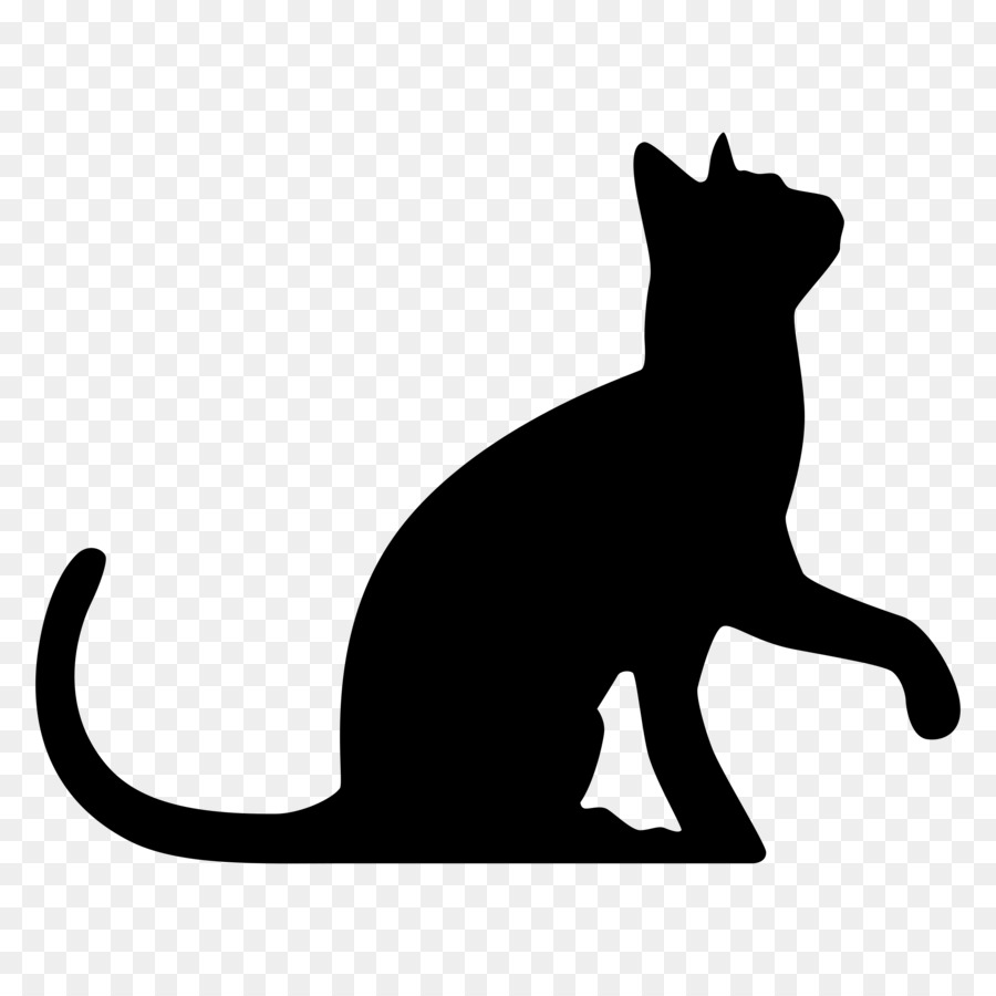 Black cat Silhouette Wedding cake topper Clip art - animal silhouettes png download - 2400*2400 - Free Transparent Cat png Download.