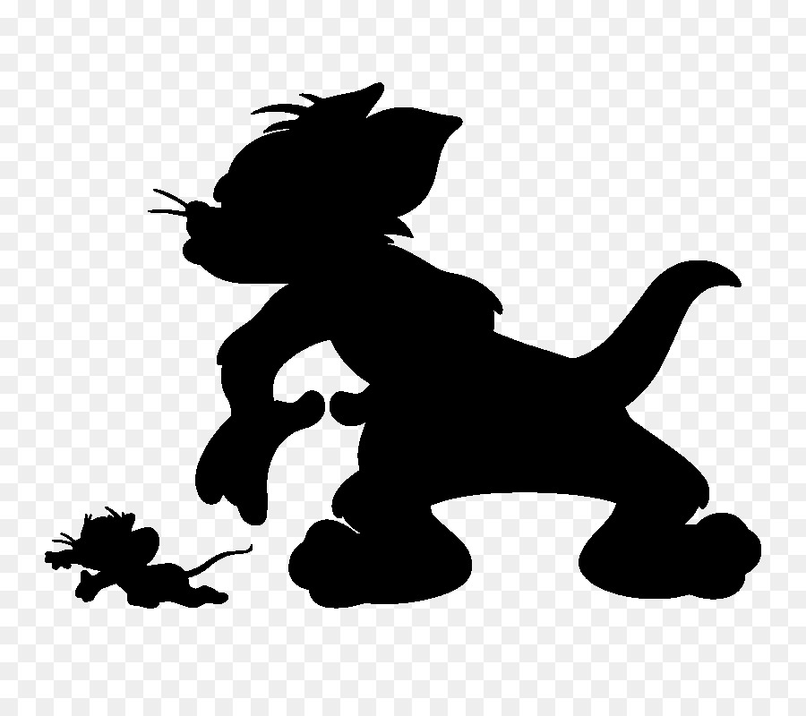 Tom Cat Tom and Jerry Silhouette Stencil - Cat png download - 800*800 - Free Transparent Cat png Download.