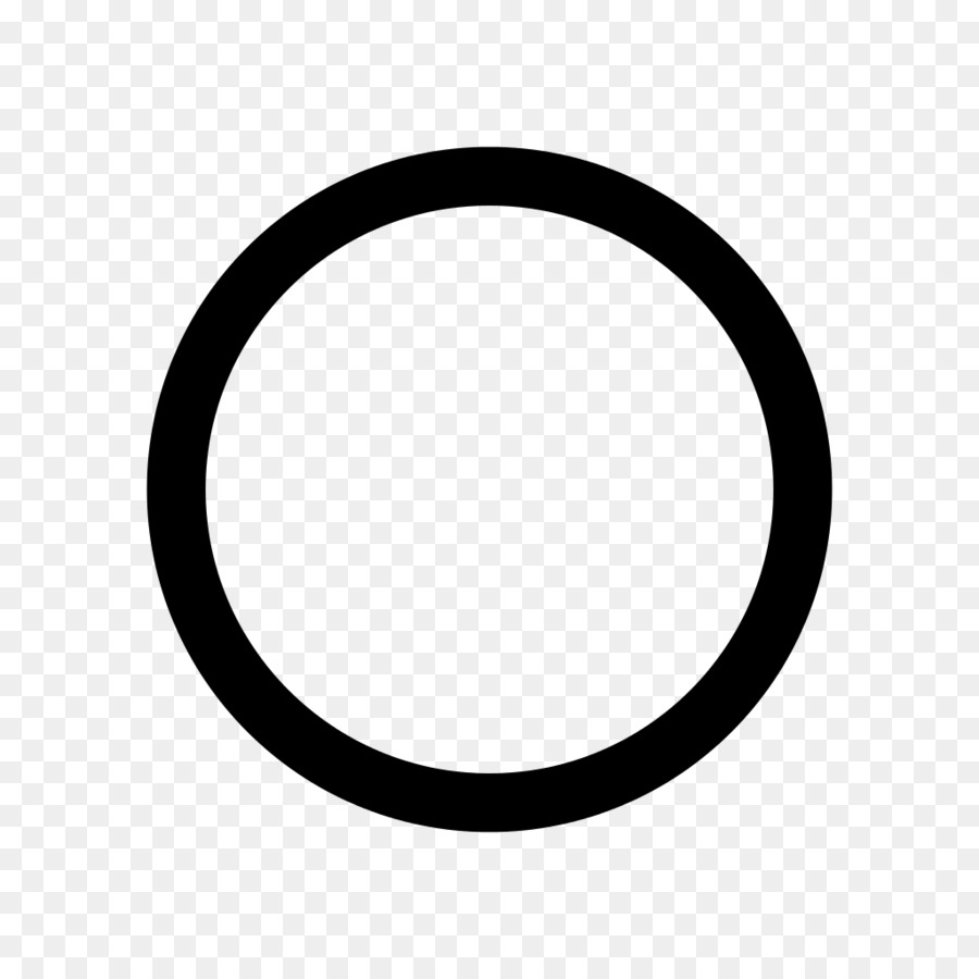 Black Circle Sign Symbol - hollow circle png download - 1024*1024