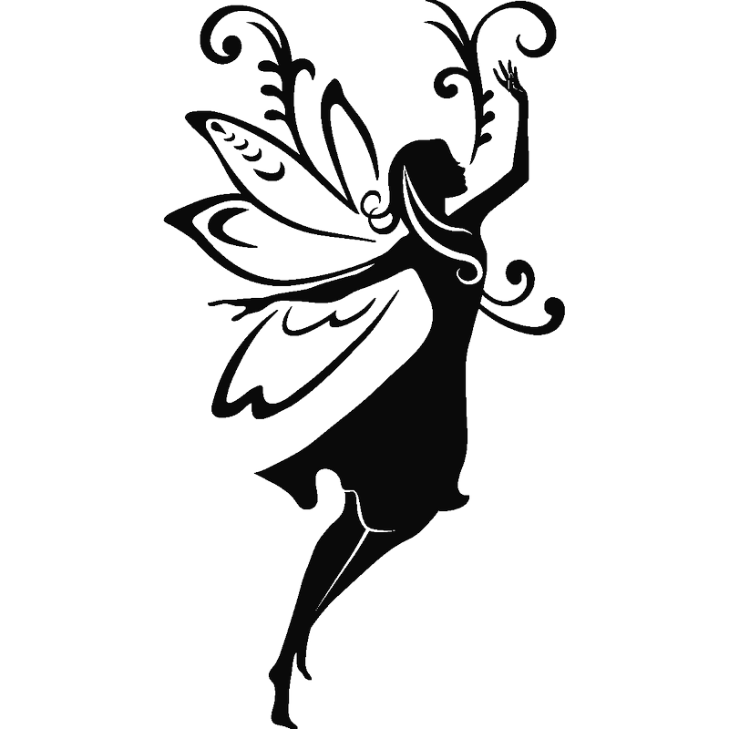 fairy silhouette clipart

